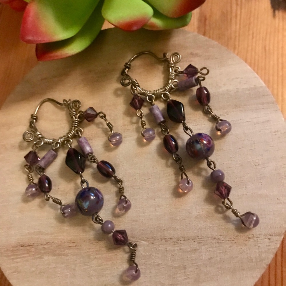 🌹VINTAGE BEADED EARRINGS 🌹